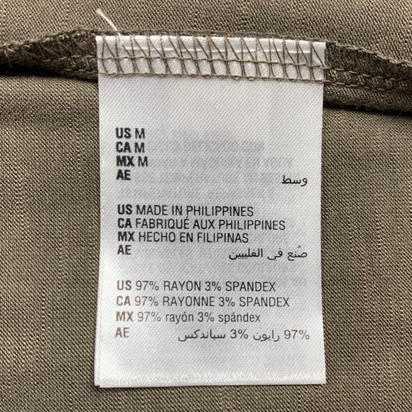 NWT Style Co Crew Neck Brown Long Sleeve Pleated Front Flowy Shirt Medium - Picture 7 of 12